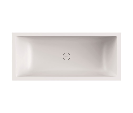 Back-to-wall bath solid surface white 180 x 80 cm 2-sided left matt white | Bañeras | Vigour