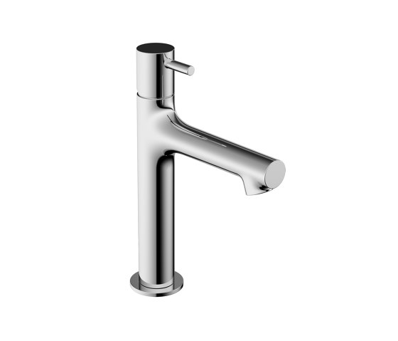 Single-lever basin mixer white without chrome-plated drain | Wash basin taps | Vigour