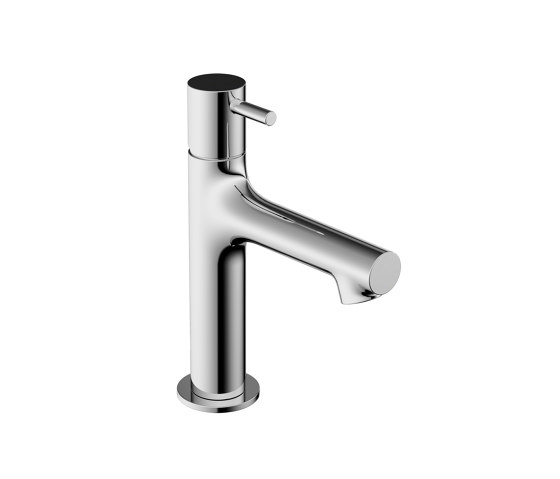 Single-lever basin mixer white Piccolo without chrome-plated drain | Robinetterie pour lavabo | Vigour
