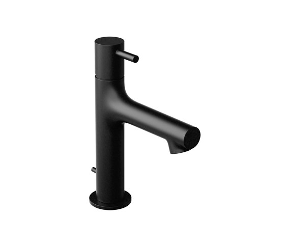 Single-lever basin mixer white Piccolo without drain set matt black | Wash basin taps | Vigour