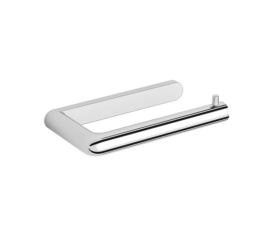 Toilet roll holder white without cover chrome-plated | Paper roll holders | Vigour