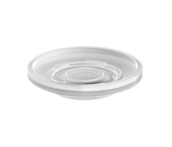 Replacement soap dish white round satin finish | Portasapone | Vigour