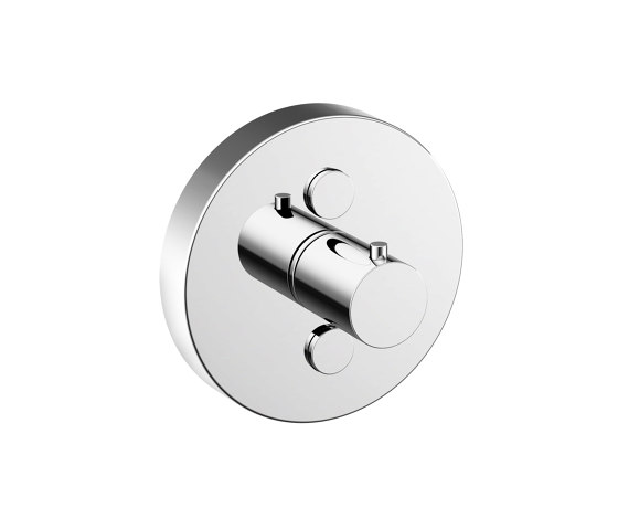 Colour set thermostat white TipTec with chrome-plated diverter | Shower controls | Vigour
