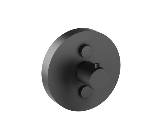 Colour set thermostat white TipTec with diverter in matt black | Shower controls | Vigour