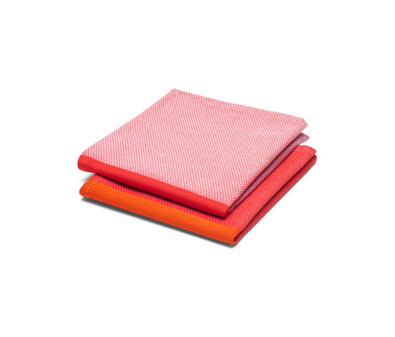 Equipe | Napkin (2 pieces), red / light red | Accessoires de table | Magazin®