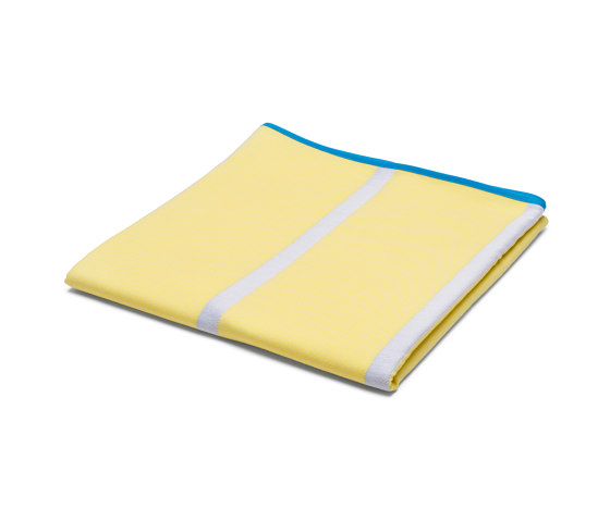 Equipe | Tablecloth, square, yellow / white | Dining-table accessories | Magazin®