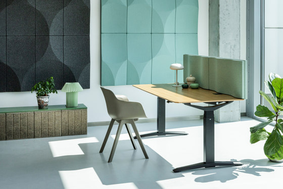 WAVE desk panel | Sound absorbing table systems | VANK