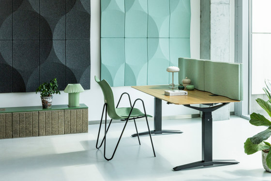 WAVE desk panel | Sound absorbing table systems | VANK