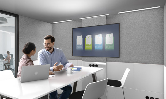Conference Unit | Light Blue | Soundproofing room-in-room systems | OFFICEBRICKS
