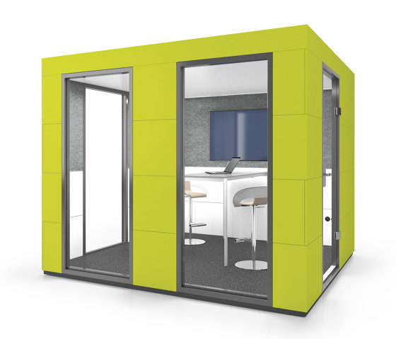 Conference Unit | Lime Grass | Soundproofing room-in-room systems | OFFICEBRICKS