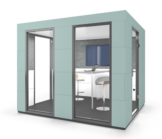 Conference Unit | Sea Green | Soundproofing room-in-room systems | OFFICEBRICKS