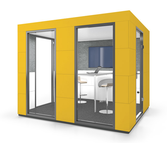 Conference Unit | Yellow | Systèmes d'insonorisation room-in-room | OFFICEBRICKS