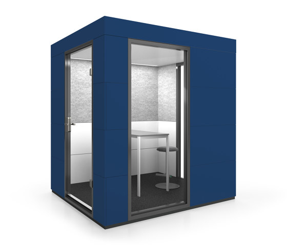 Meeting Unit | Gential Blue | Soundproofing room-in-room systems | OFFICEBRICKS