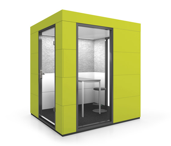 Meeting Unit | Lime Grass | Soundproofing room-in-room systems | OFFICEBRICKS