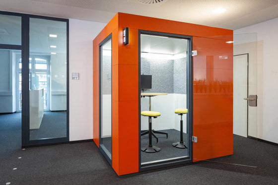 Meeting Unit | Orange | Sistemi di isolamento acustico room-in-room | OFFICEBRICKS