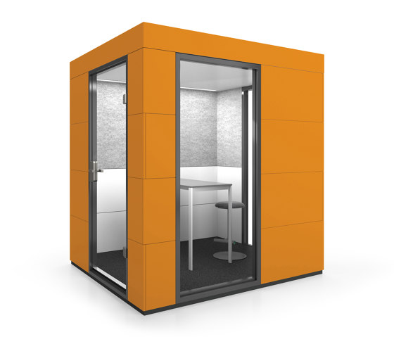 Meeting Unit | Orange | Sistemi di isolamento acustico room-in-room | OFFICEBRICKS