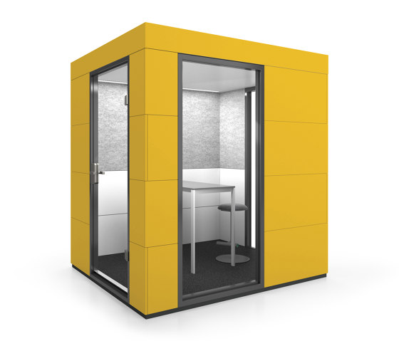 Meeting Unit | Yellow | Soundproofing room-in-room systems | OFFICEBRICKS