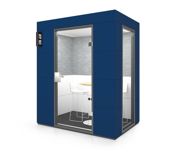 Dialogue Unit | Gential Blue | Soundproofing room-in-room systems | OFFICEBRICKS