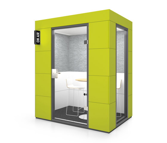 Dialogue Unit | Lime Grass | Soundproofing room-in-room systems | OFFICEBRICKS