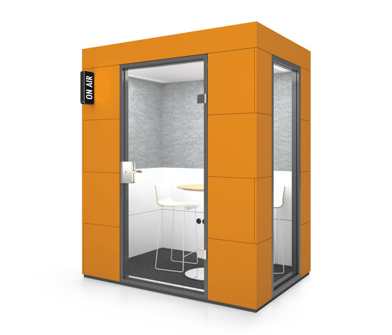 Dialogue Unit | Orange | Soundproofing room-in-room systems | OFFICEBRICKS