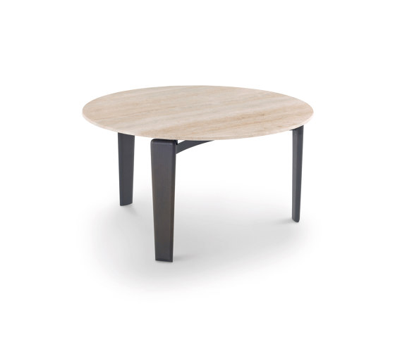 Tablet Small Table 80 H. 43 - Version with Travertino romano Top | Coffee tables | ARFLEX
