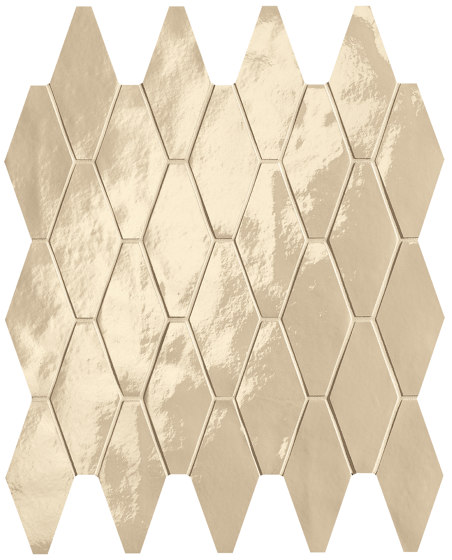 Glim Beige Rombi Mosaico Brillante 31X35,5 | Ceramic tiles | Fap Ceramiche
