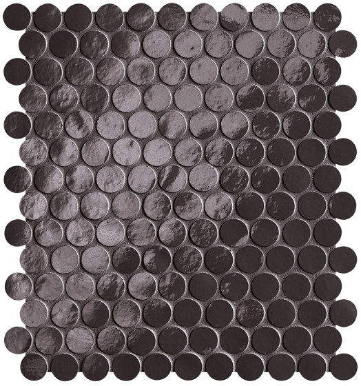 Glim Lavagna Round Mosaico Brillante 29,5X35 | Piastrelle ceramica | Fap Ceramiche