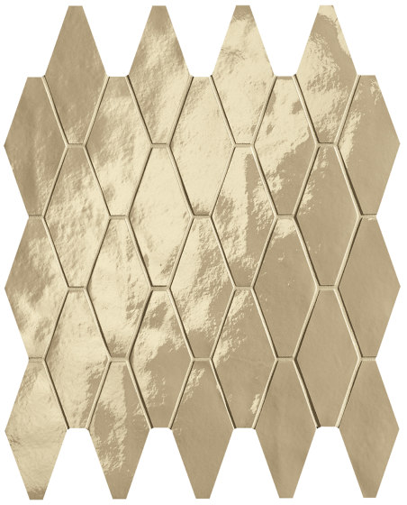 Glim Tortora Rombi Mosaico Brillante 31X35,5 | Ceramic tiles | Fap Ceramiche
