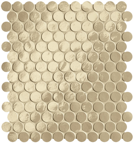 Glim Tortora Round Mosaico Brillante 29,5X35 | Ceramic tiles | Fap Ceramiche