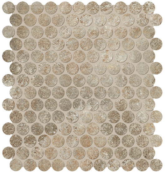 Nobu Slate Gres Round Mosaico Matt 29,5X35 | Baldosas de cerámica | Fap Ceramiche