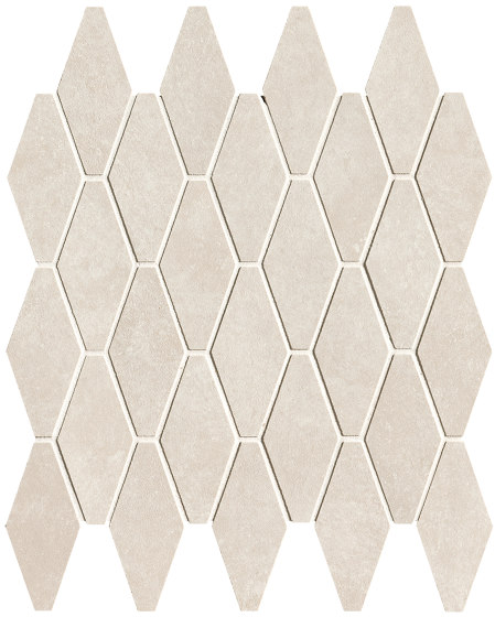 Nobu White Gres Rombi Mosaico Matt 31X35,5 | Carrelage céramique | Fap Ceramiche