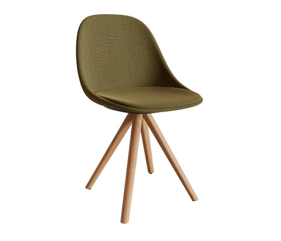 Mate spin wood chair | Sedie | ENEA
