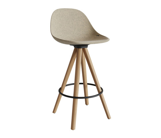 Mate Spin Wood stool | Bar stools | ENEA