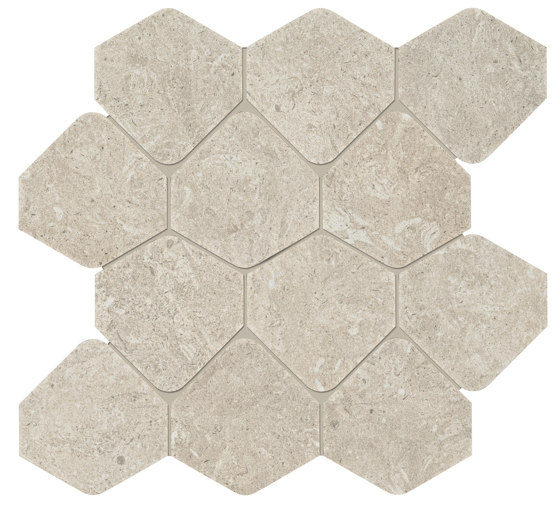 Kalkarea Sand Mosaico Shape | Baldosas de cerámica | Ceramiche Supergres