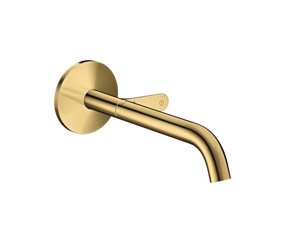 AXOR One Basin mixer for concealed installation wall-mounted Select with spout 220 mm | Polished Gold Optic | Wash basin taps | AXOR