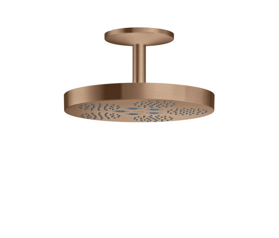 AXOR One Overhead shower 280 2jet with ceiling connection | Brushed Red Gold | Shower controls | AXOR