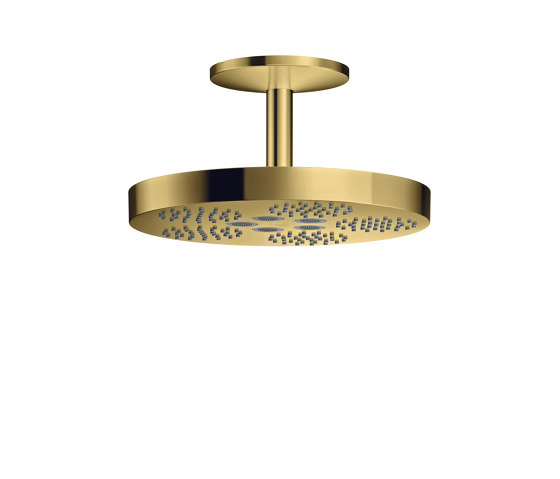 AXOR One Overhead shower 280 2jet with ceiling connection | Polished Gold Optic | Shower controls | AXOR