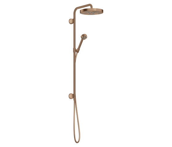 AXOR One Showerpipe 280 1jet for concealed installation | Brushed Red Gold | Shower controls | AXOR