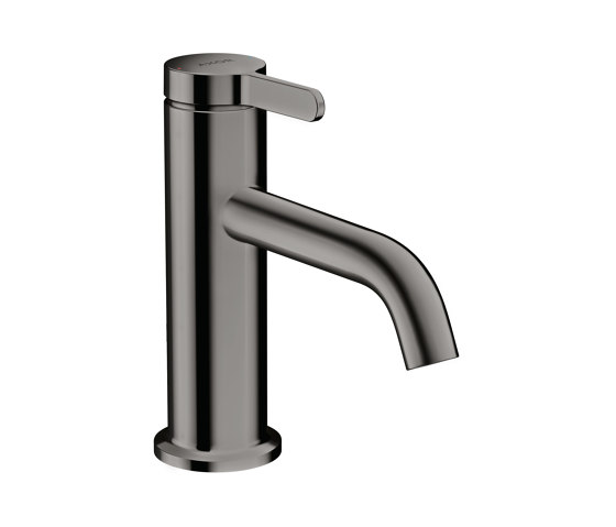 AXOR One Single lever basin mixer 70 with lever handle and waste set | Polished Black Chrome | Wash basin taps | AXOR