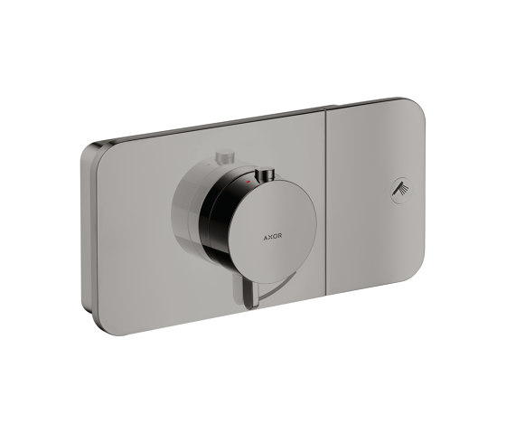 AXOR One Thermostatmodul Unterputz für 1 Verbraucher | Polished Black Chrome | Duscharmaturen | AXOR