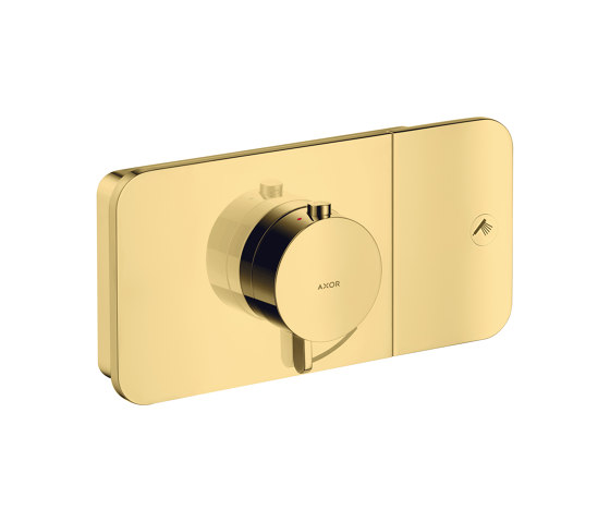 AXOR One Thermostatic module for concealed installation for 1 function | Polished Gold Optic | Shower controls | AXOR