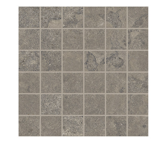 Portland Stone Mosaico 5x5 Cross Cut Anthracite | Ceramic tiles | EMILGROUP