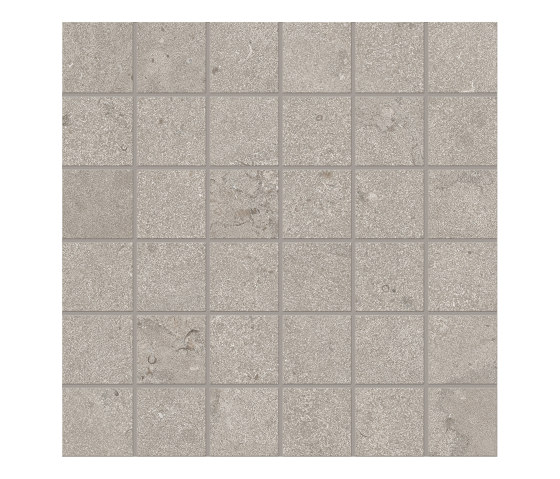 Portland Stone Mosaico 5x5 Cross Cut Lead | Ceramic tiles | EMILGROUP