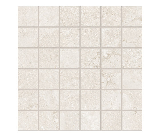 Portland Stone Mosaico 5x5 Cross Cut Talc | Piastrelle ceramica | EMILGROUP