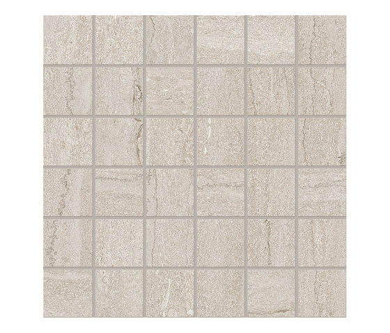 Portland Stone Mosaico 5x5 Vein Cut Ash | Ceramic tiles | EMILGROUP