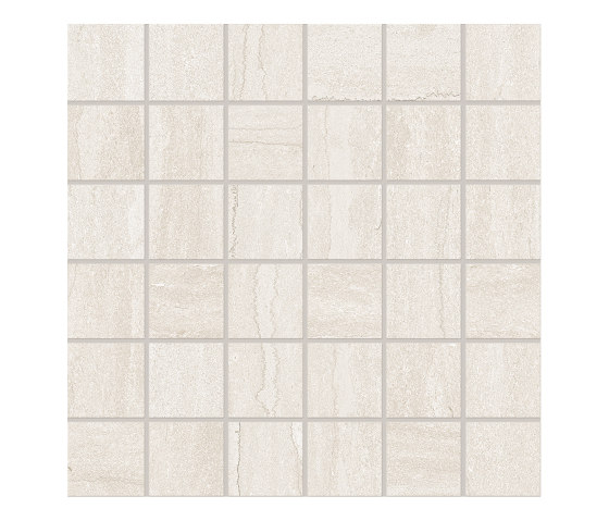 Portland Stone Mosaico 5x5 Vein Cut Talc | Carrelage céramique | EMILGROUP