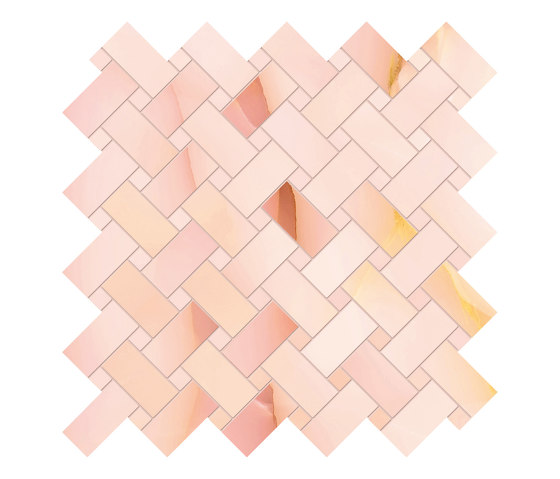 Tele di Marmo Precious Mosaico Intrecci Malva | Carrelage céramique | EMILGROUP