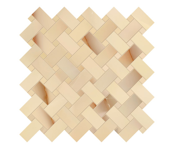Tele di Marmo Precious Mosaico Intrecci Miele | Ceramic tiles | EMILGROUP