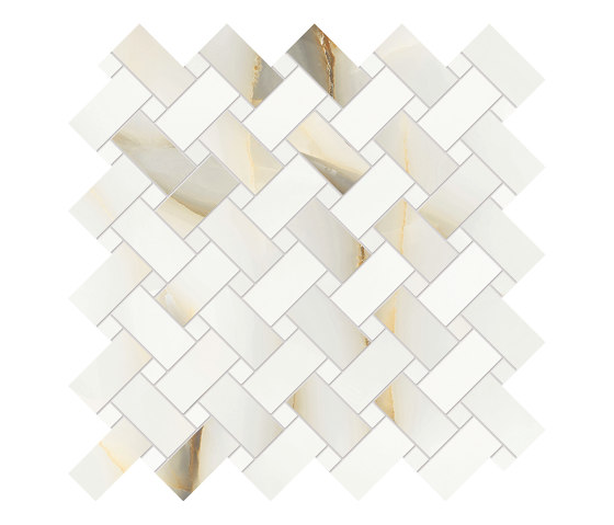 Tele di Marmo Precious Mosaico Intrecci Perla | Carrelage céramique | EMILGROUP