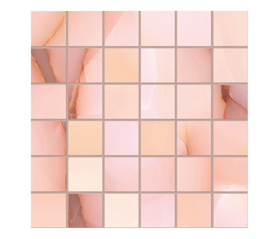 Tele di Marmo Pure Onyx Mosaico 5x5 Malva | Piastrelle ceramica | EMILGROUP